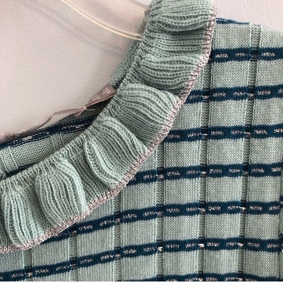 ASOS ribbed metallic striped shift dress - Picture 5 of 6